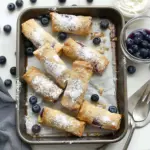 BLUEBERRY CREAM CHEESE EGG ROLLS