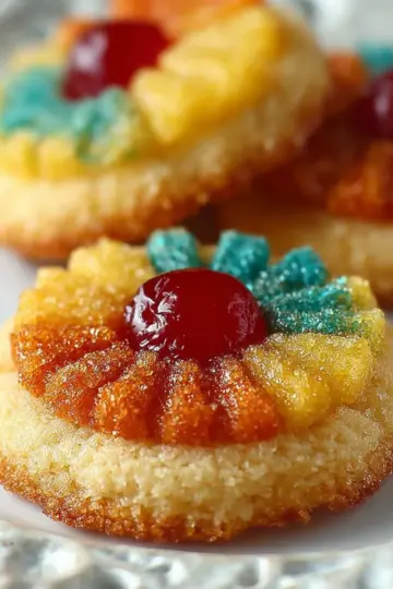 Pineapple Upside Down Sugar Cookies