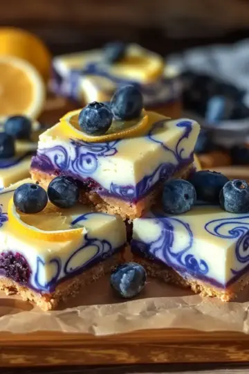 Ravenclaw Blueberry Lemon Cheesecake Bars