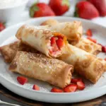 Strawberry Cheesecake Egg Rolls