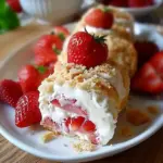 Strawberry Shortcake Cheesecake Rolls