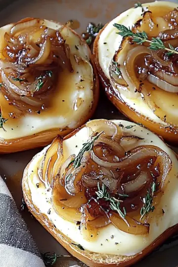 Baked Brie with Caramelized Onions