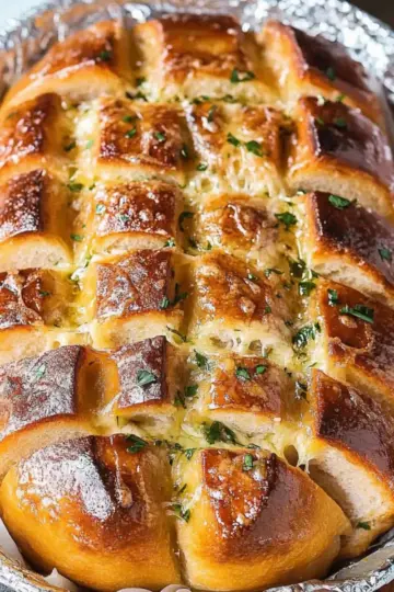 Cheese and Garlic Crack Bread