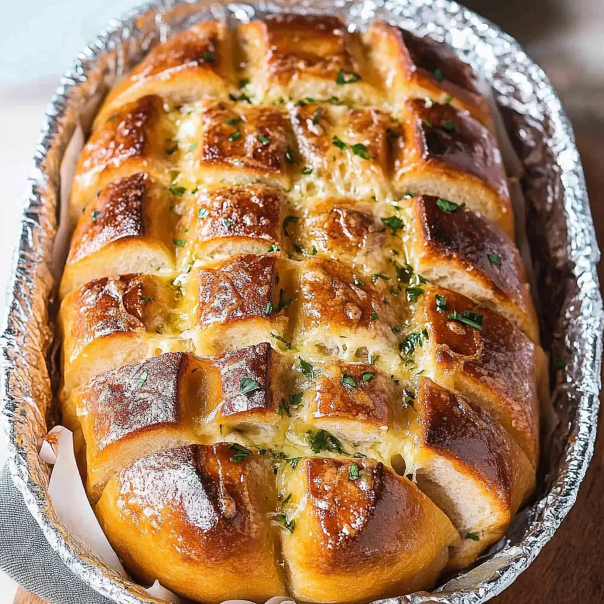 Cheese and Garlic Crack Bread