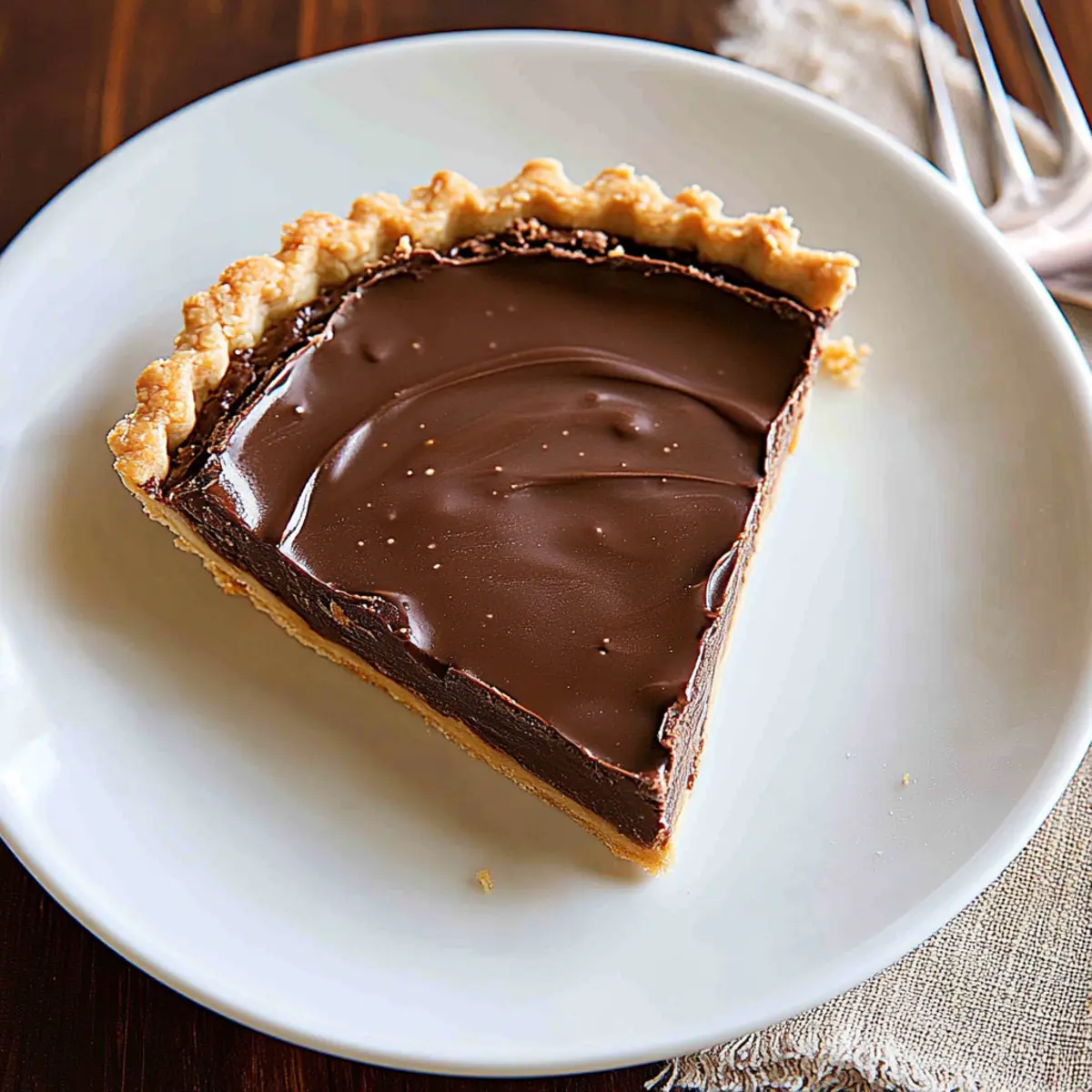 Chocolate Peanut Butter Mousse Tart