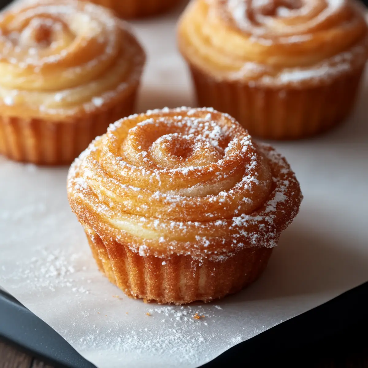 Churro Cruffins