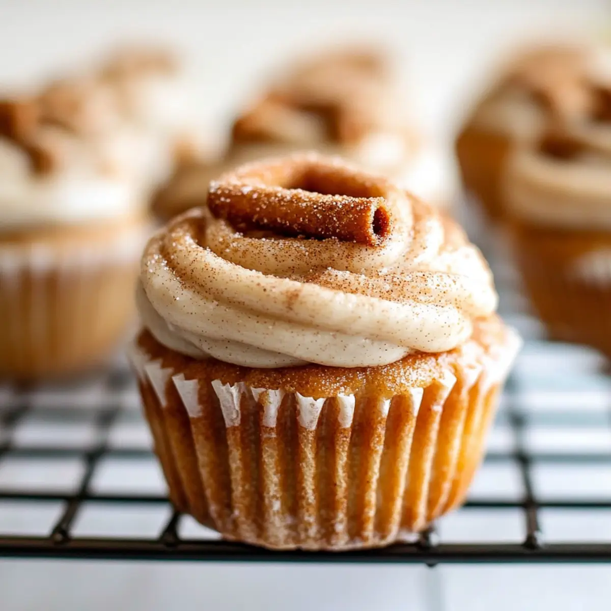 Churro Cupcakes with Cinnamon Cream Cheese Frosting