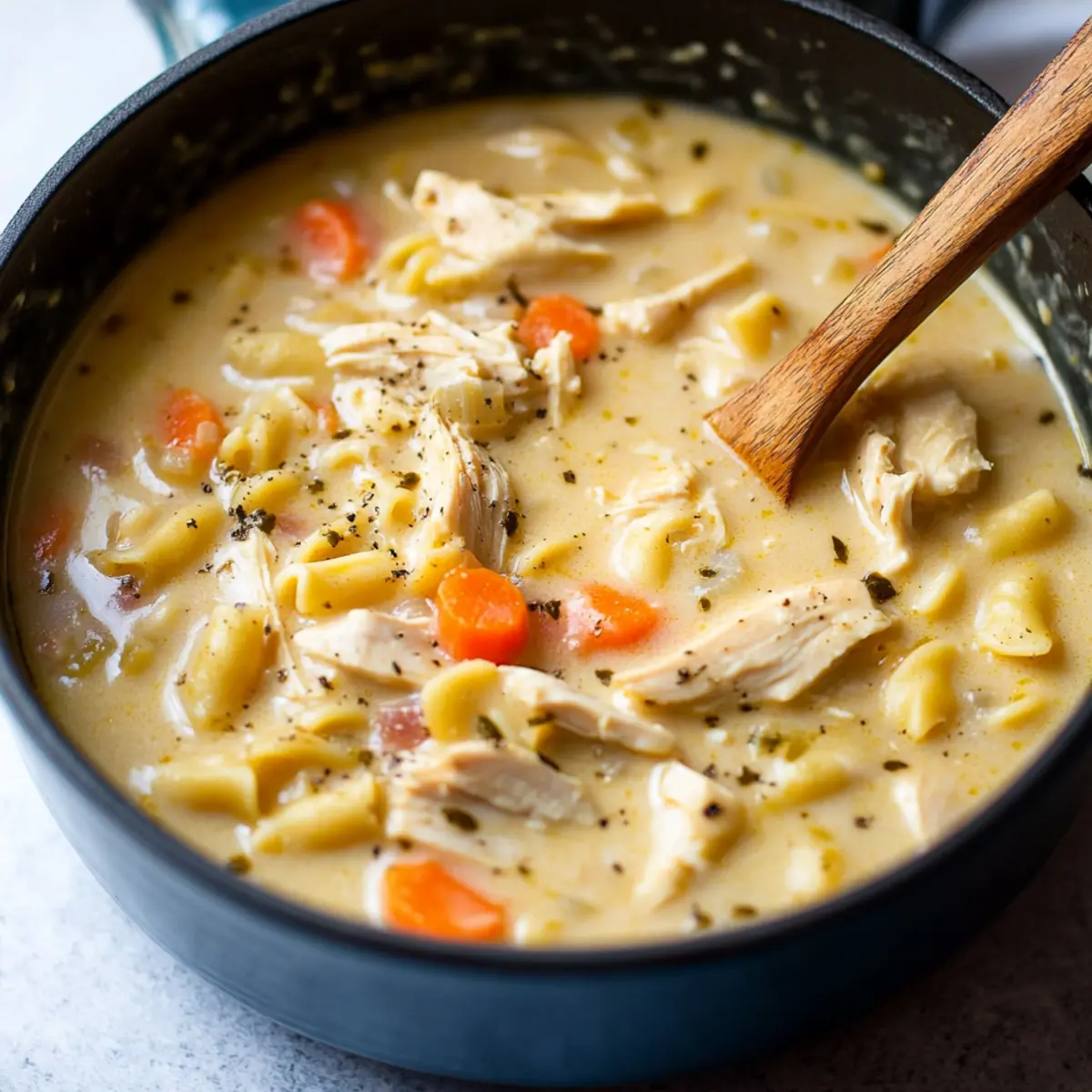 Creamy Chicken Pasta Soup