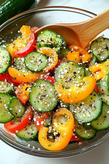 Cucumber and Bell Pepper Salad