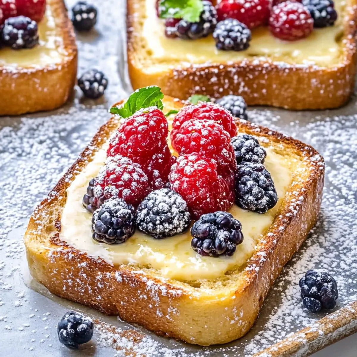 Custard Yogurt Toast