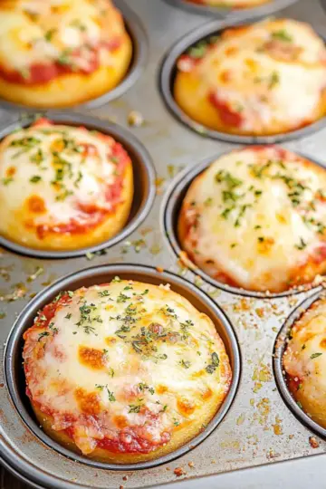 Muffin Tin Pizza Bombs