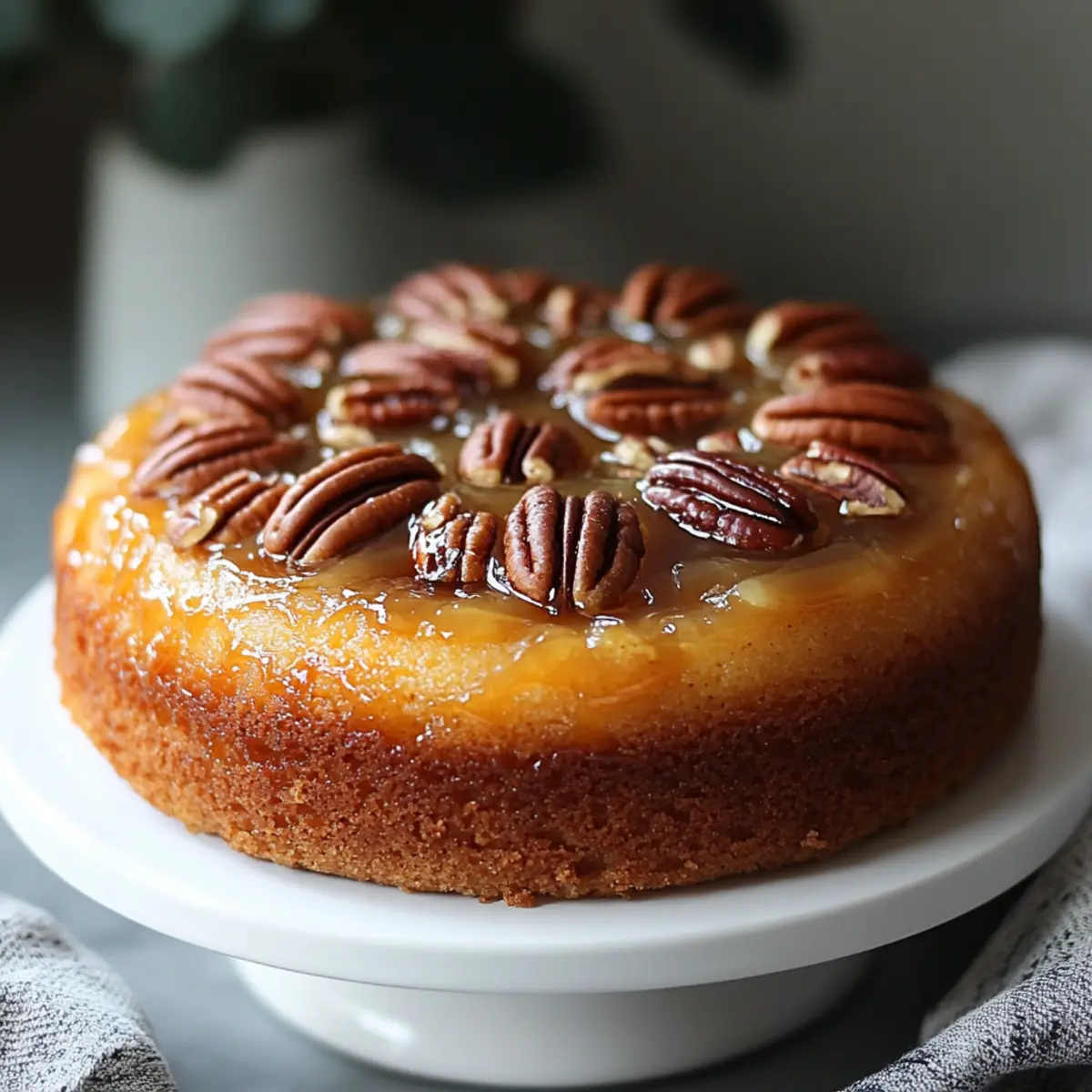 Pecan Upside Down Cake