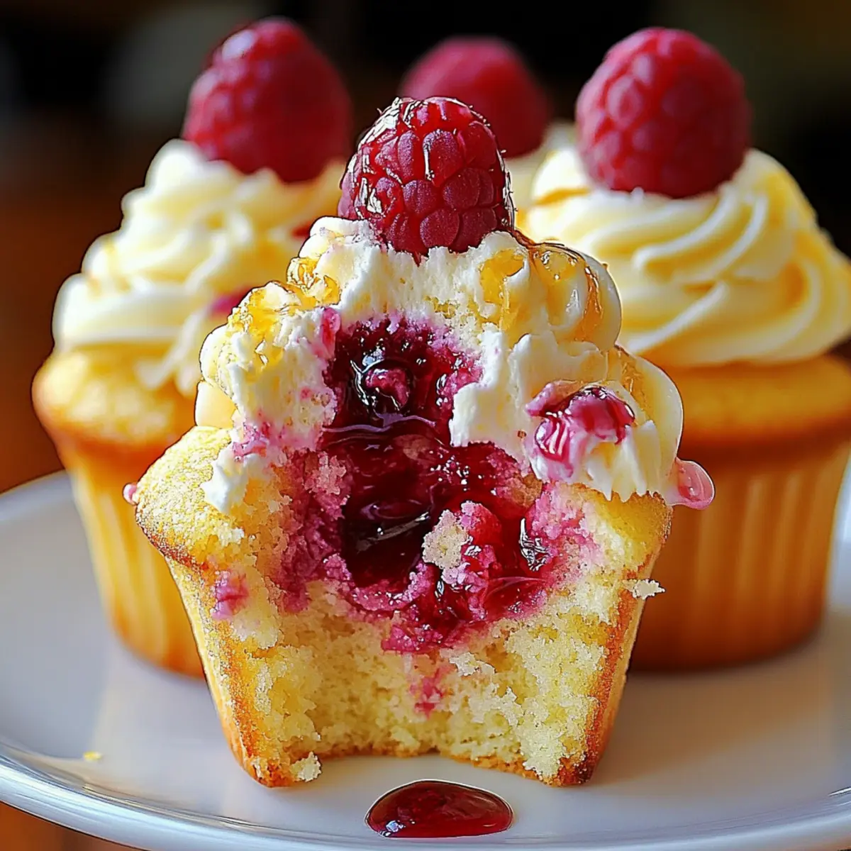 Raspberry Lemon Heaven Cupcakes