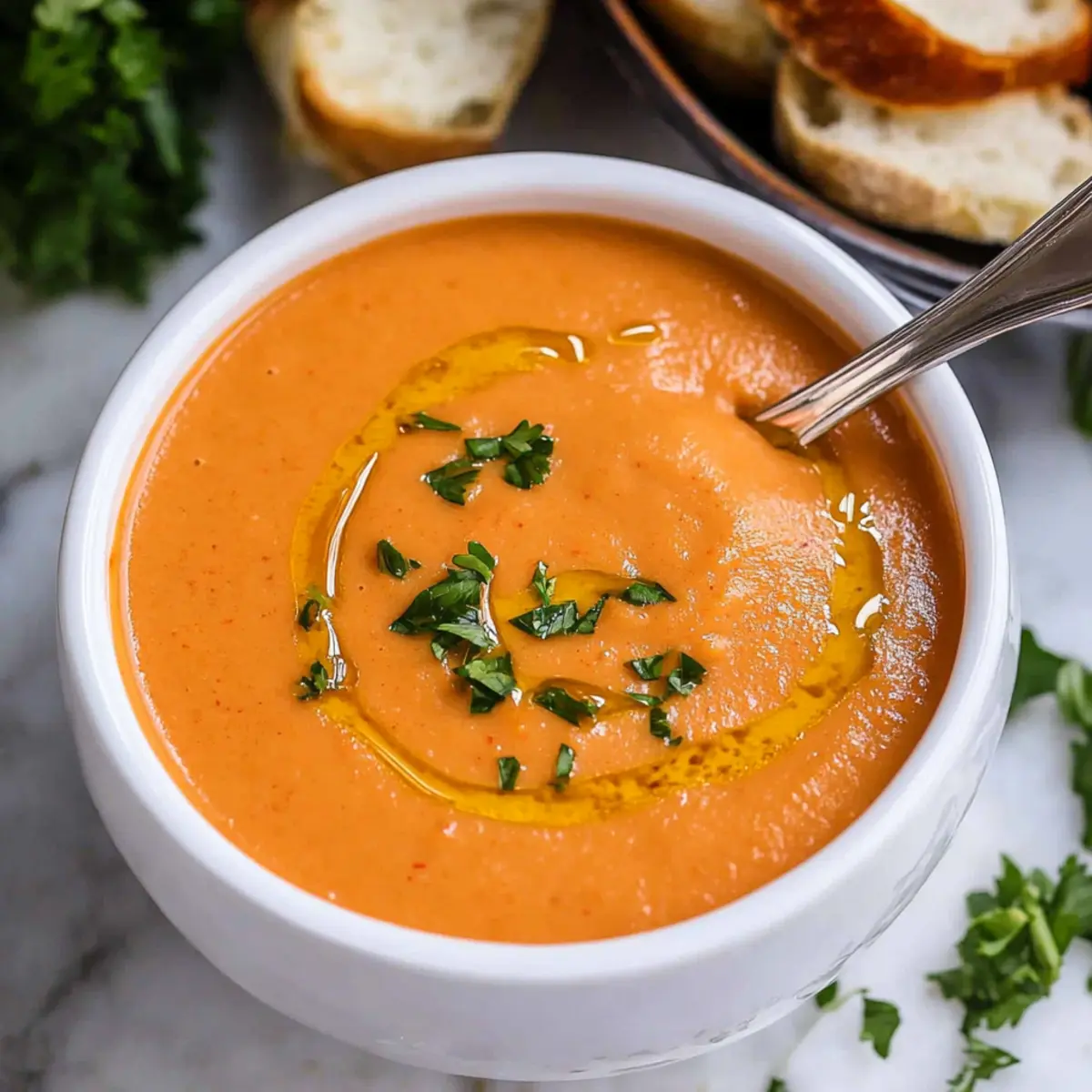 Red Pepper Tomato Bisque