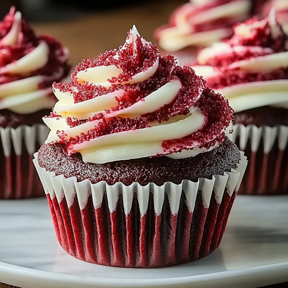 Red Velvet Marble Cupcakes