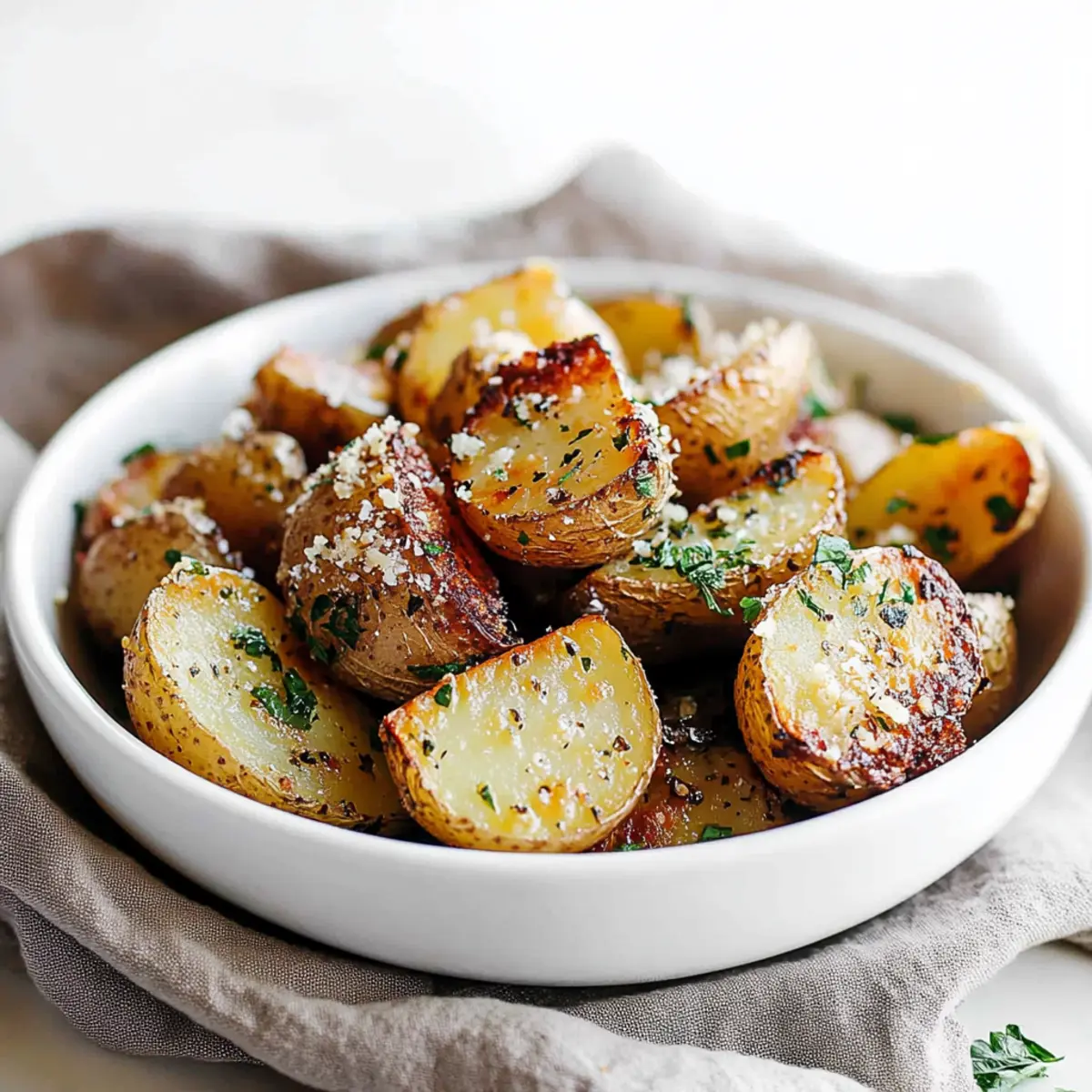 Roasted Garlic Parmesan Potatoes