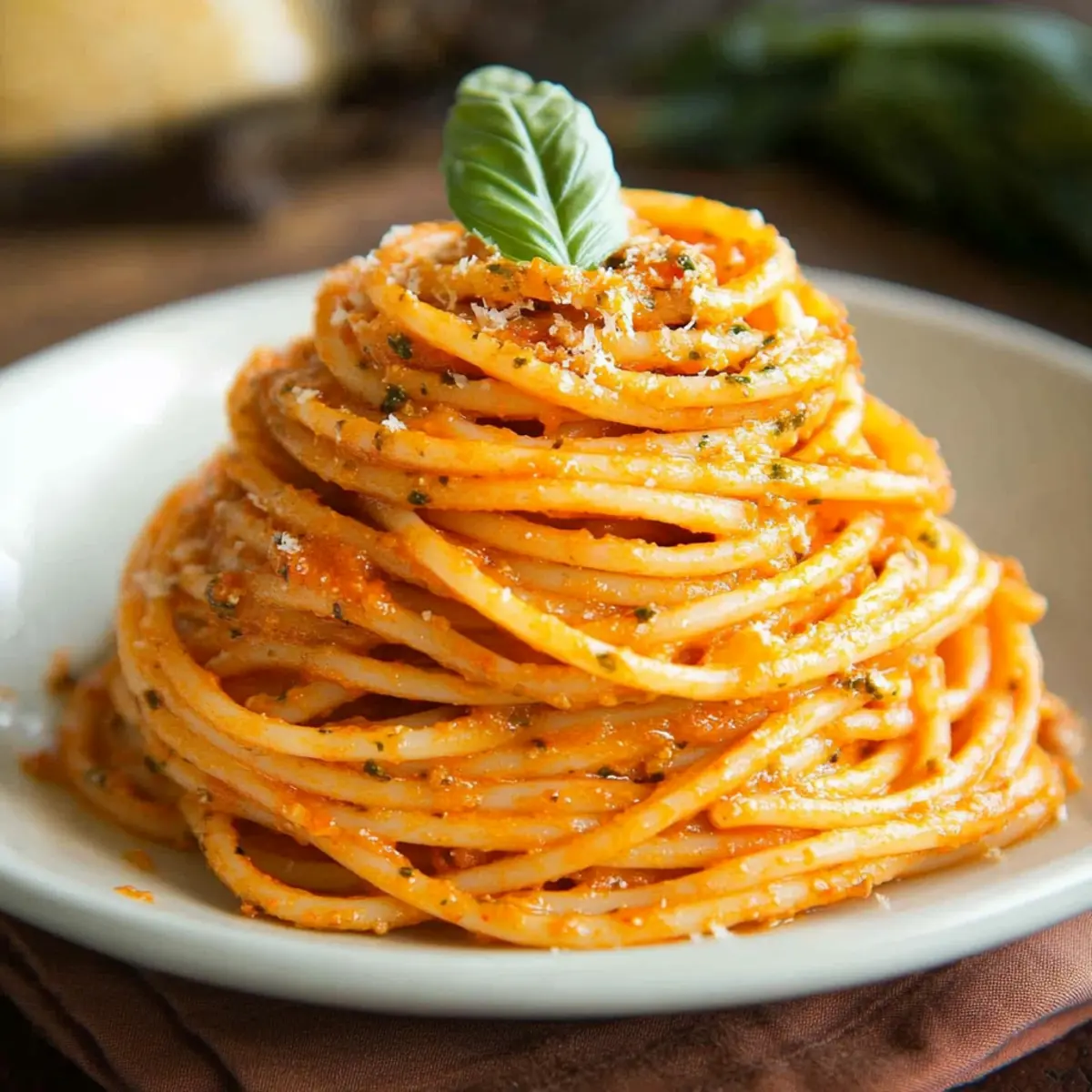 Roasted Red Pepper Pesto Pasta
