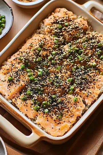 Salmon Sushi Bake