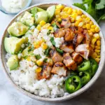 Street Corn Chicken Rice Bowl