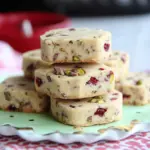 cranberry pistachio shortbread cookies