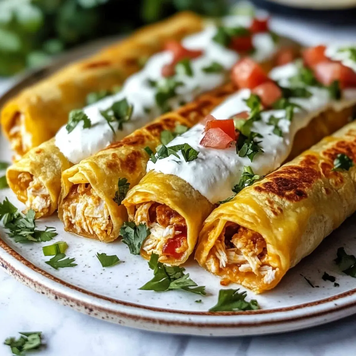 Keto Chicken Cheese Taquitos