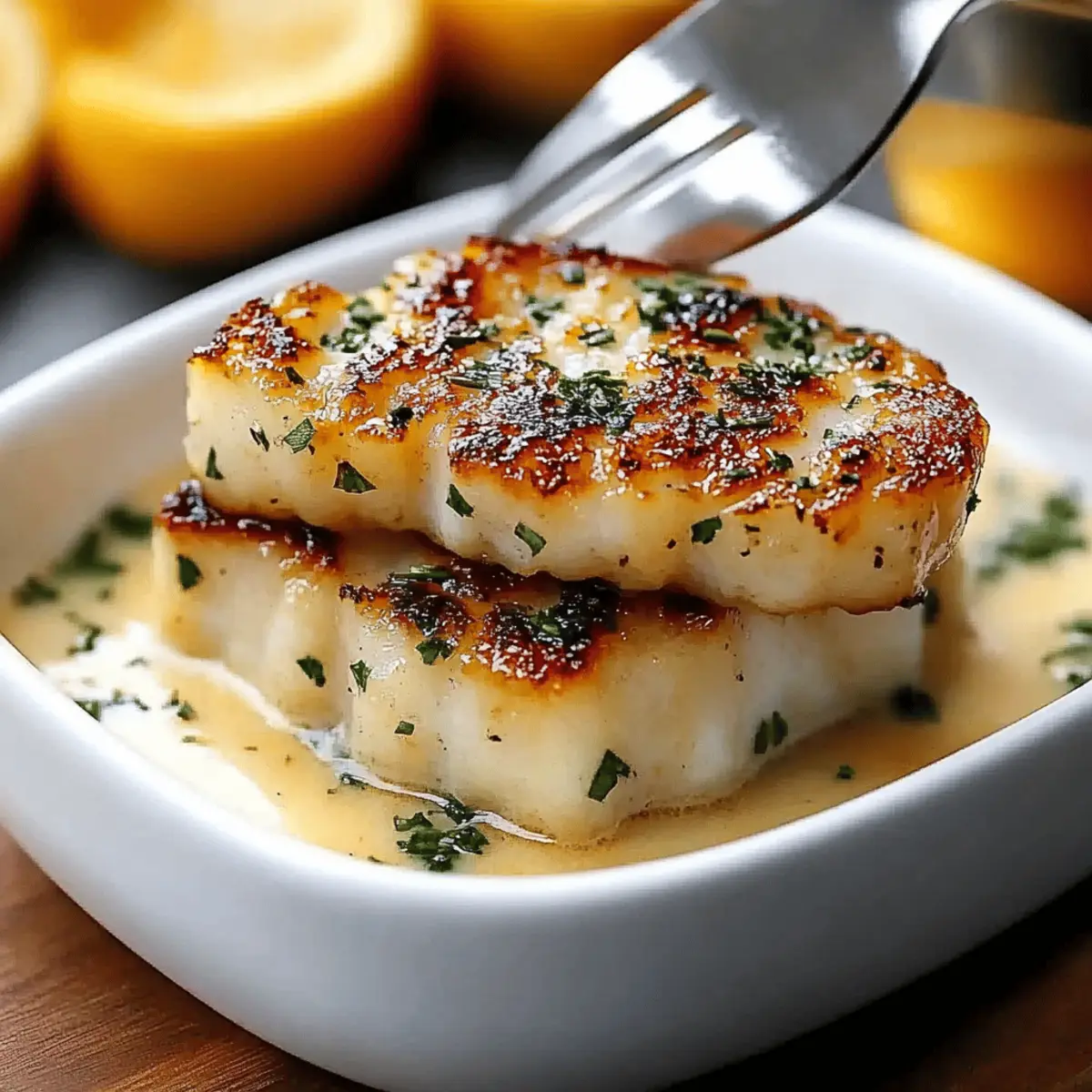 Baked Cod in Coconut Lemon Cream Sauce