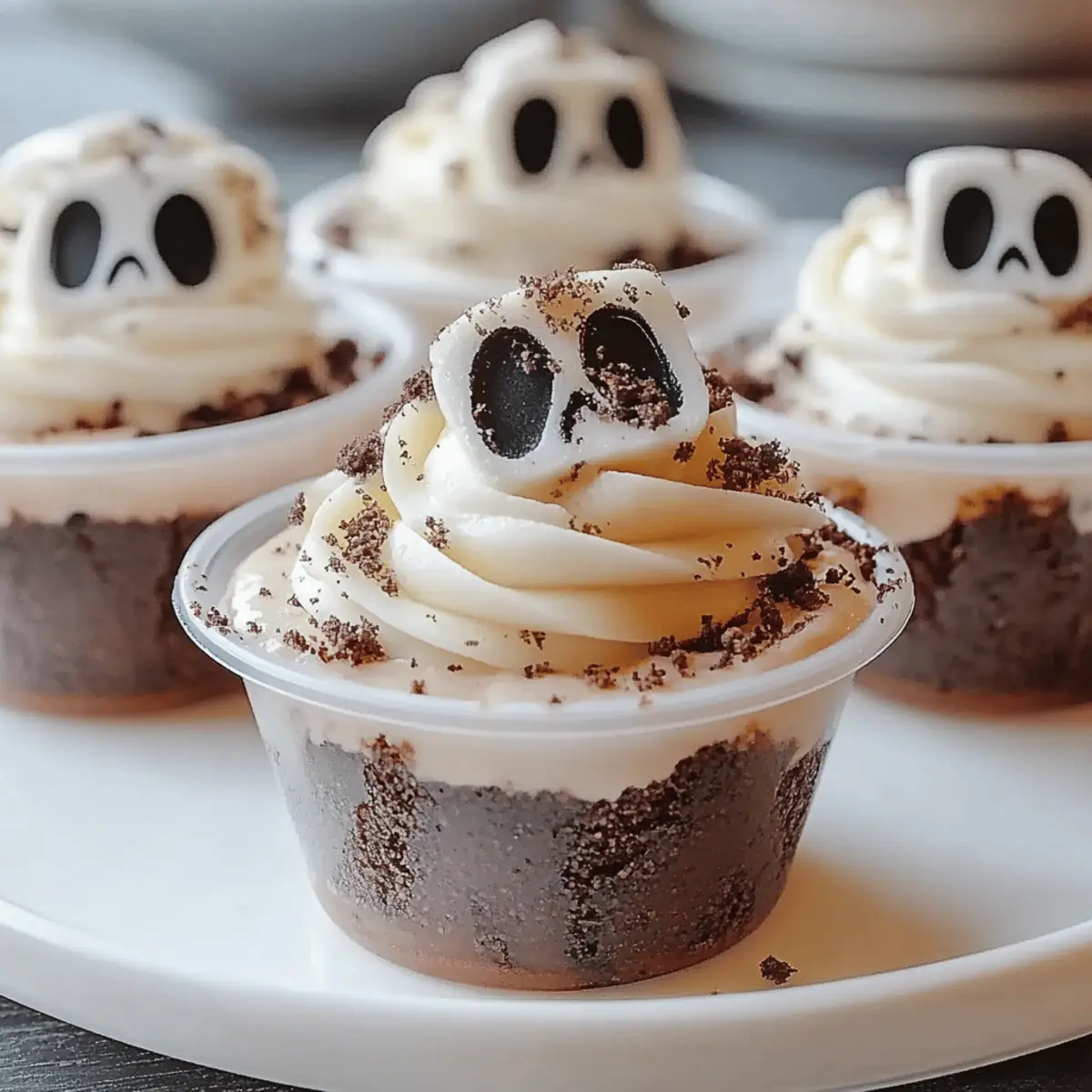 Spooky Graveyard Pudding Cookie Cups