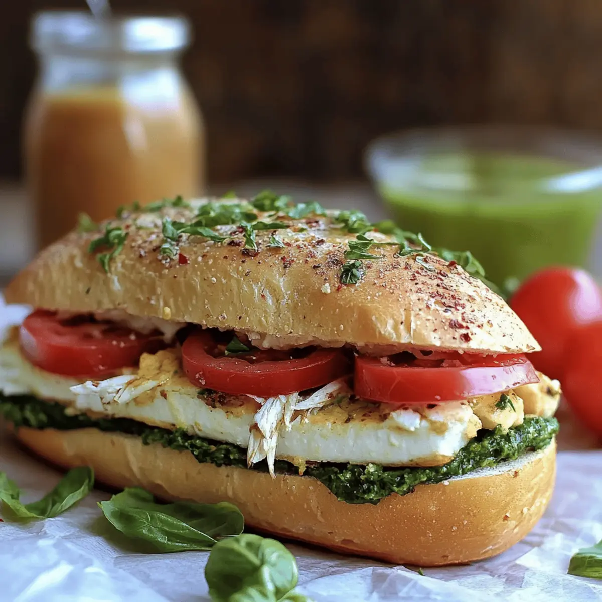 Chicken Pesto Sandwich