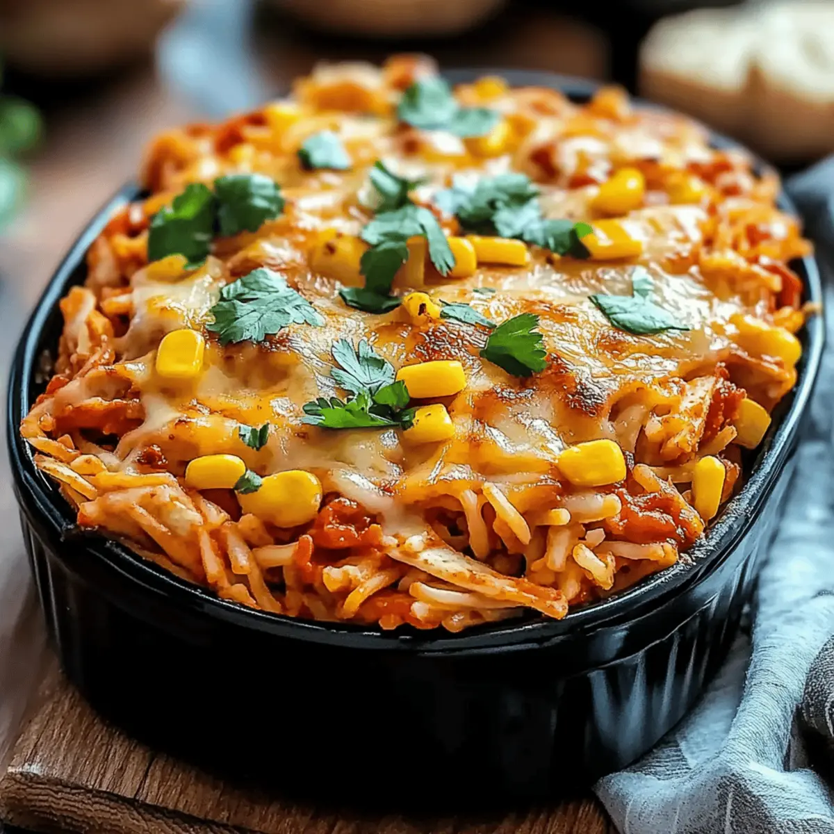 Chicken Enchilada Rice Casserole