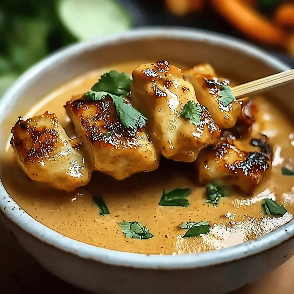 Thai Chicken Satay with Peanut Sauce