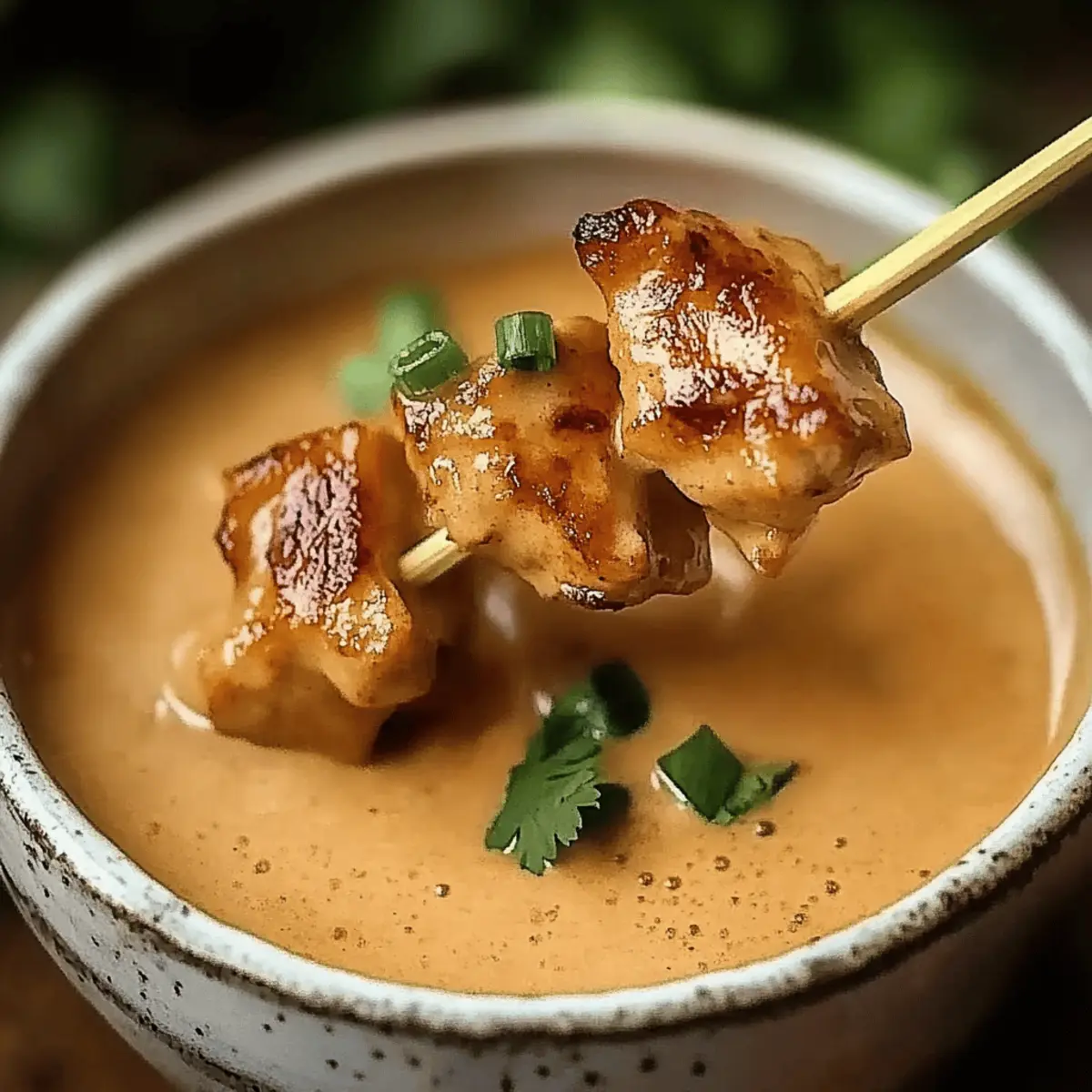 Thai Chicken Satay with Peanut Sauce