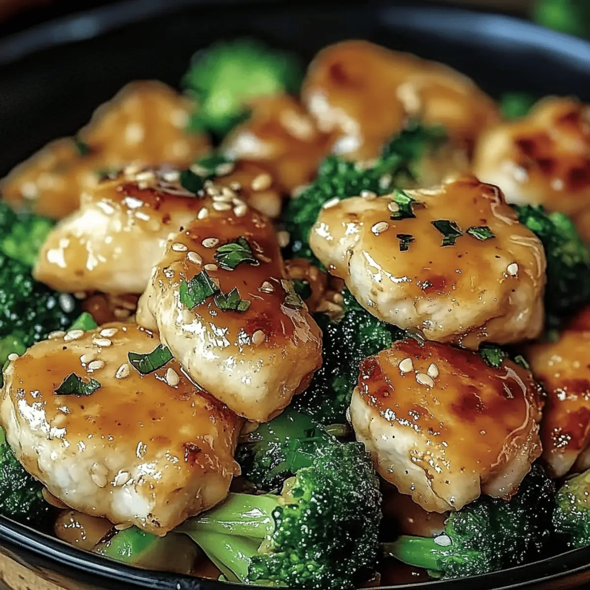 Garlic Chicken with Broccoli and Spinach