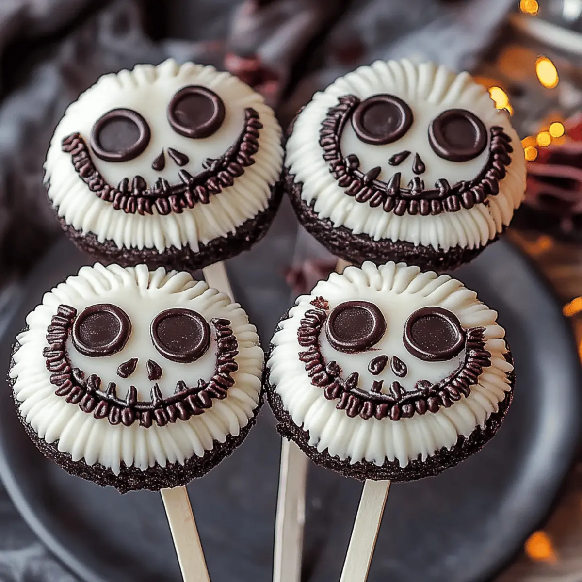Jack Skellington Oreo Pops