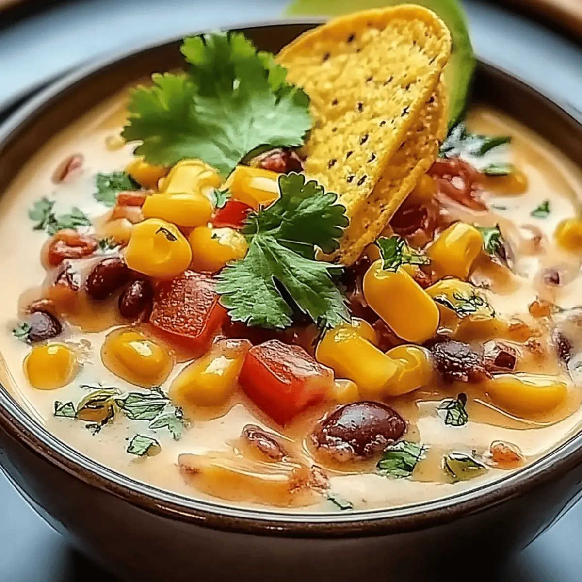 Creamy Chicken Enchilada Soup