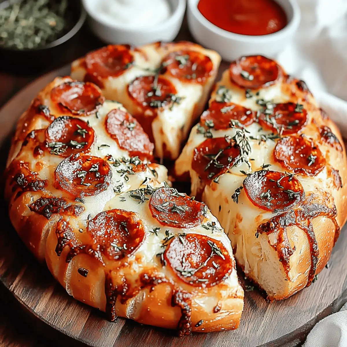 Pull Apart Pizza Bread