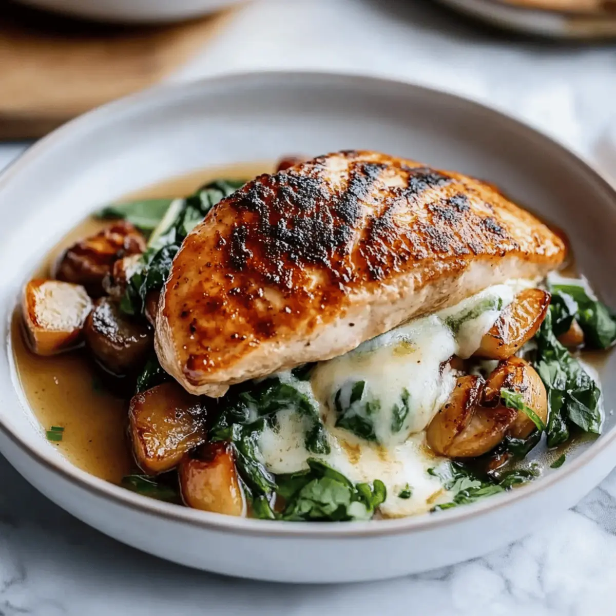 Mushroom Stuffed Chicken Breast