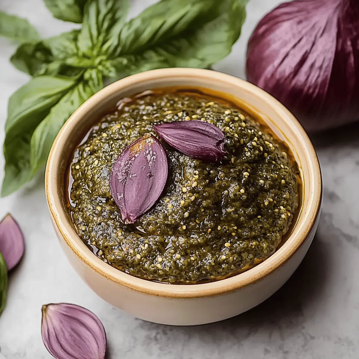 Purple Basil Pesto