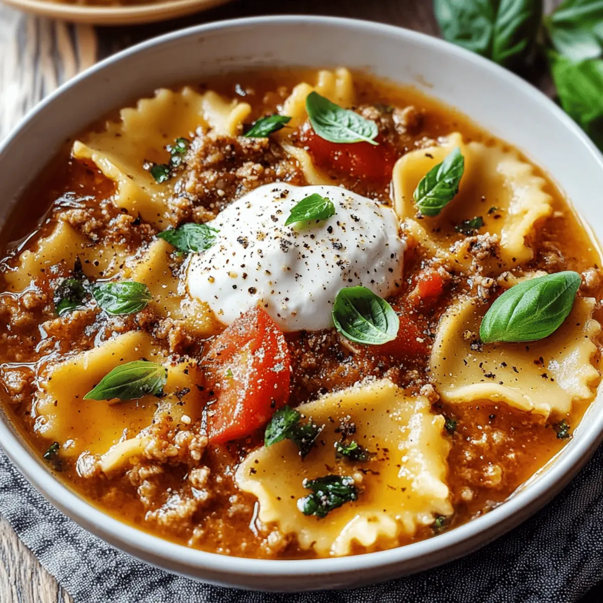 Crockpot Lasagna Soup