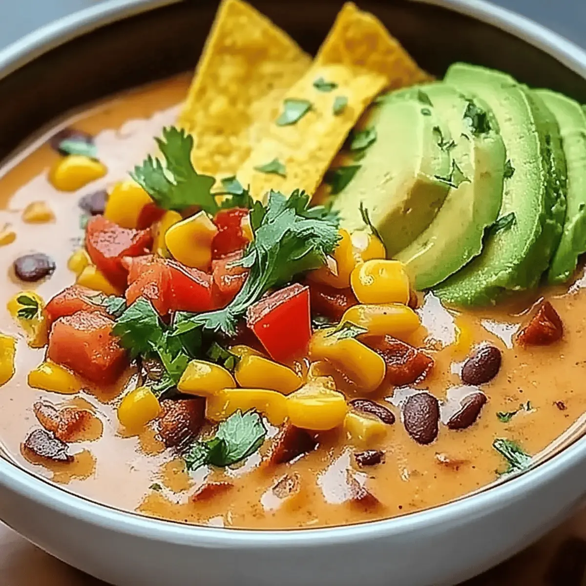 Creamy Chicken Enchilada Soup