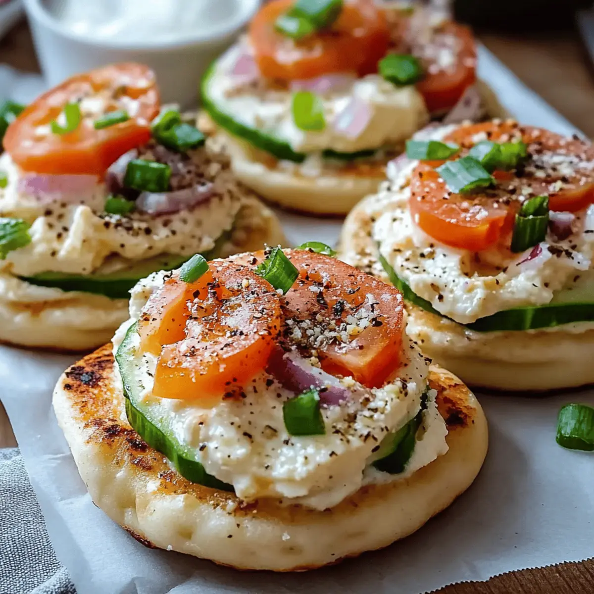 Mini Pita Pockets with Hummus