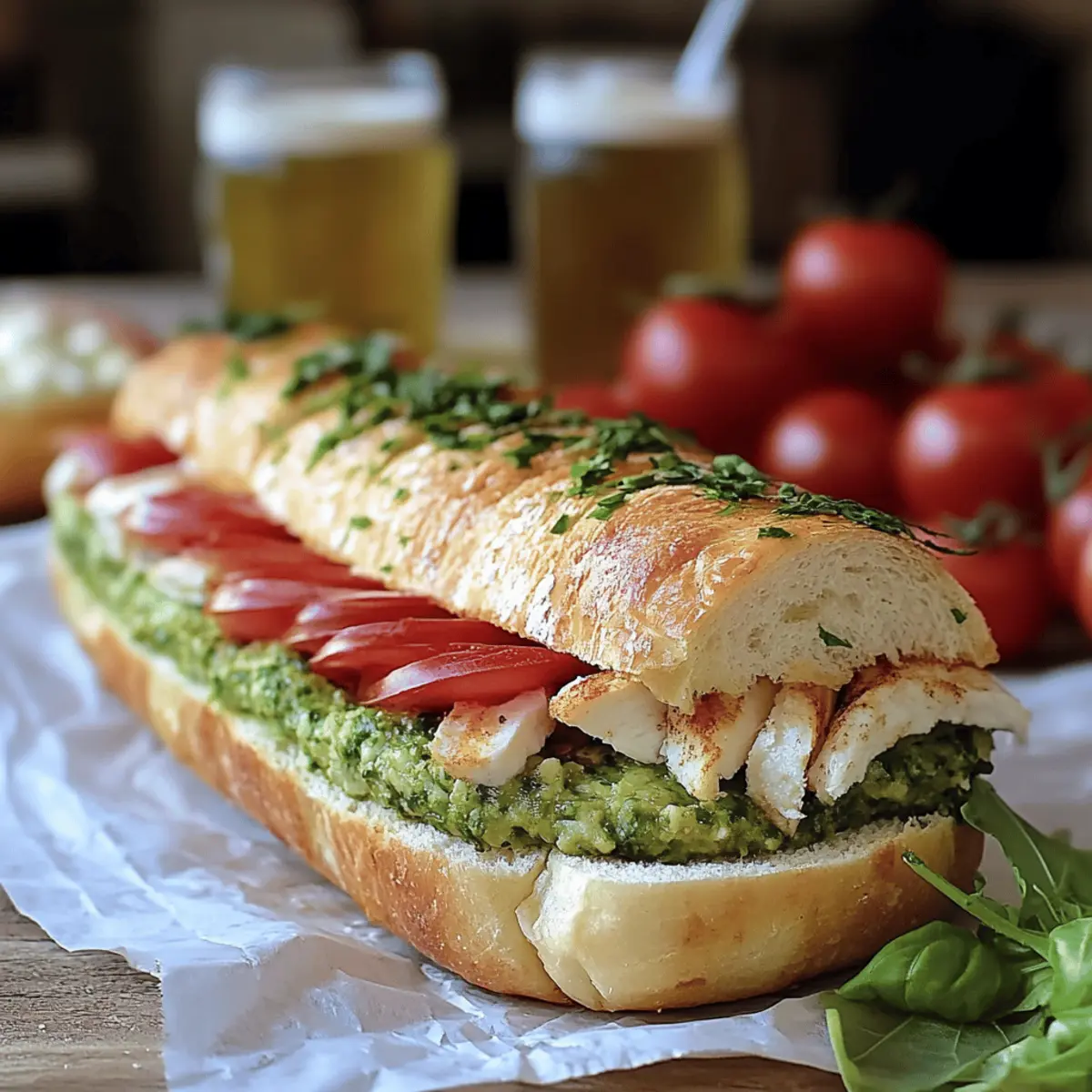 Chicken Pesto Sandwich