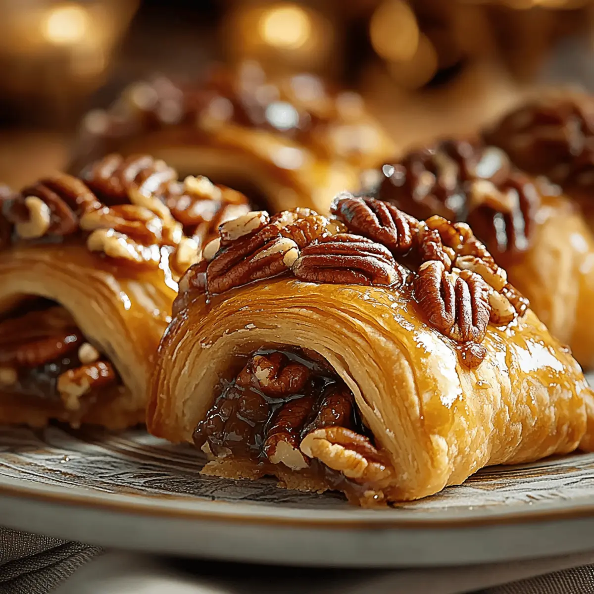 Pecan Pie Crescents Recipe