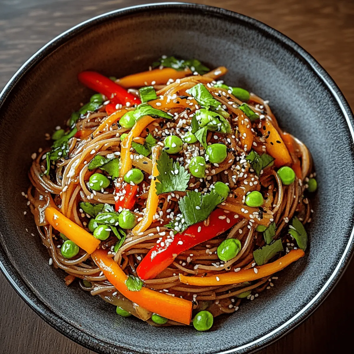 Cold Teriyaki Noodles Salad