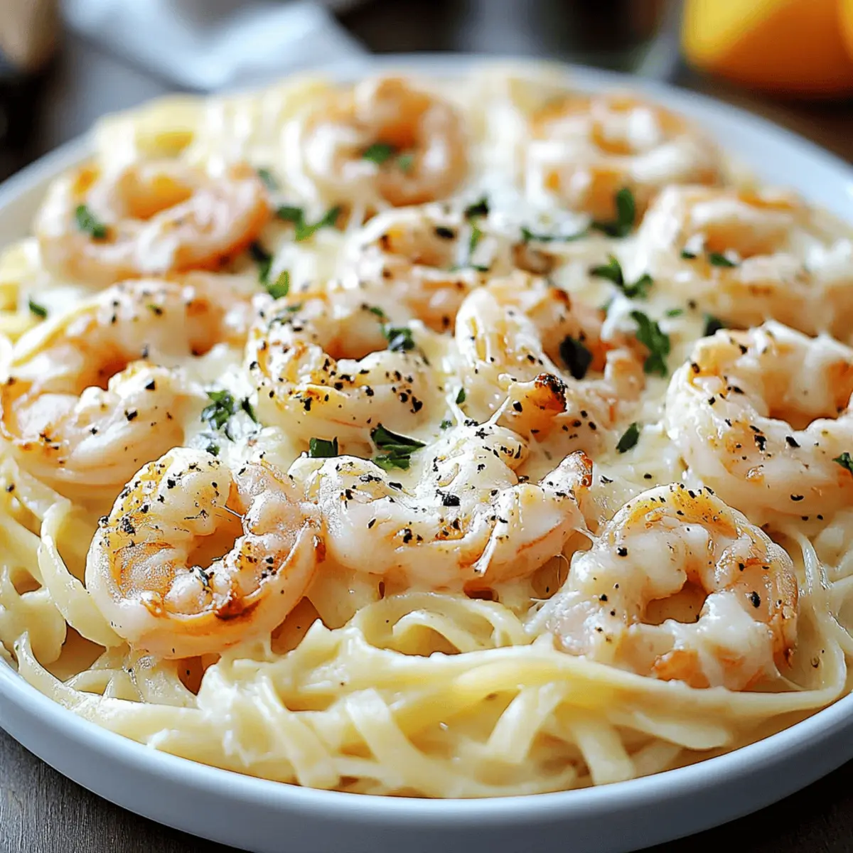 Creamy Shrimp Alfredo