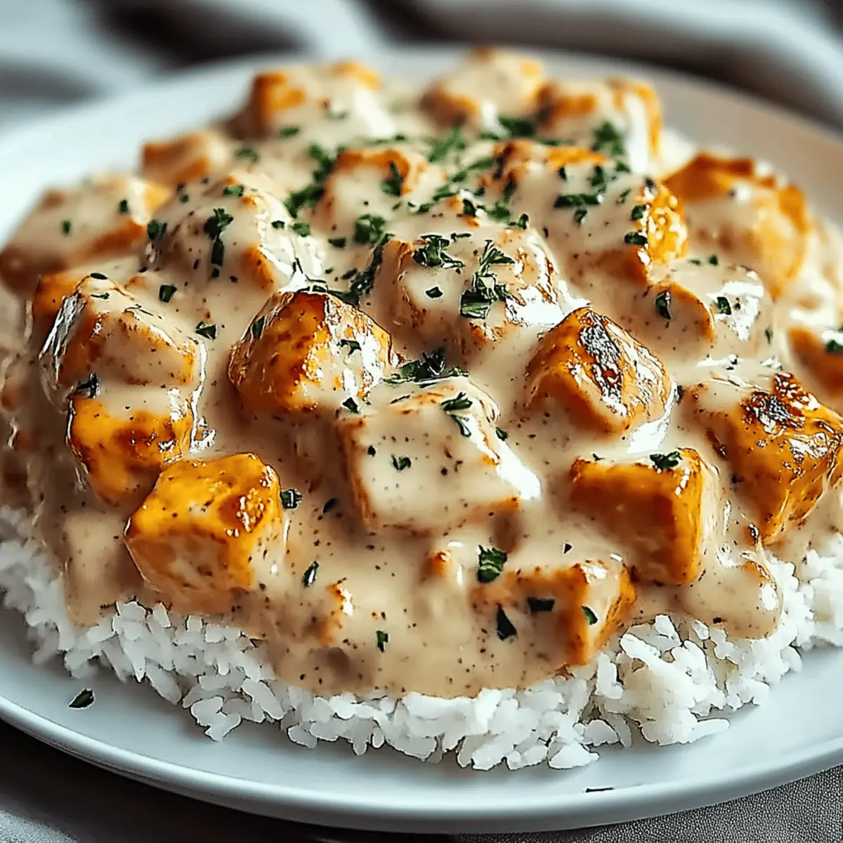 Creamy Smothered Chicken and Rice