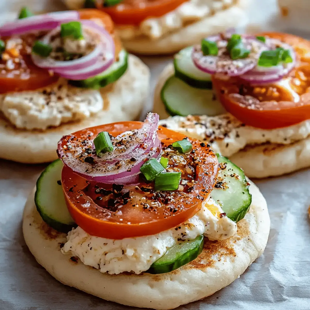 Mini Pita Pockets with Hummus
