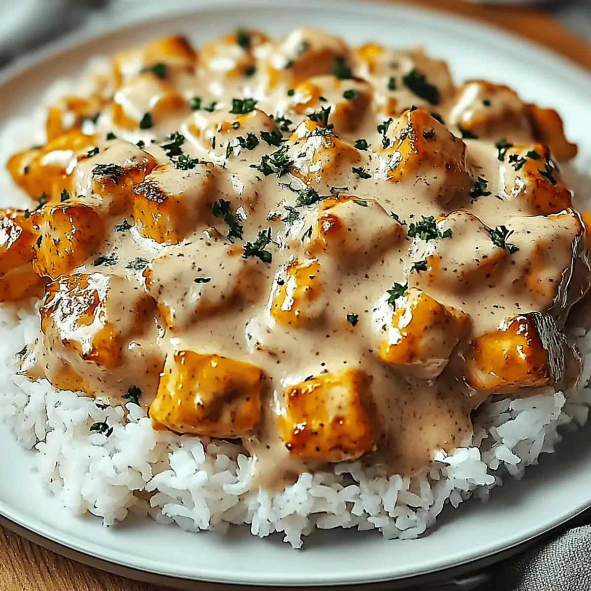 Creamy Smothered Chicken and Rice