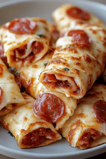 Cheesy Pepperoni Pizza Roll Ups