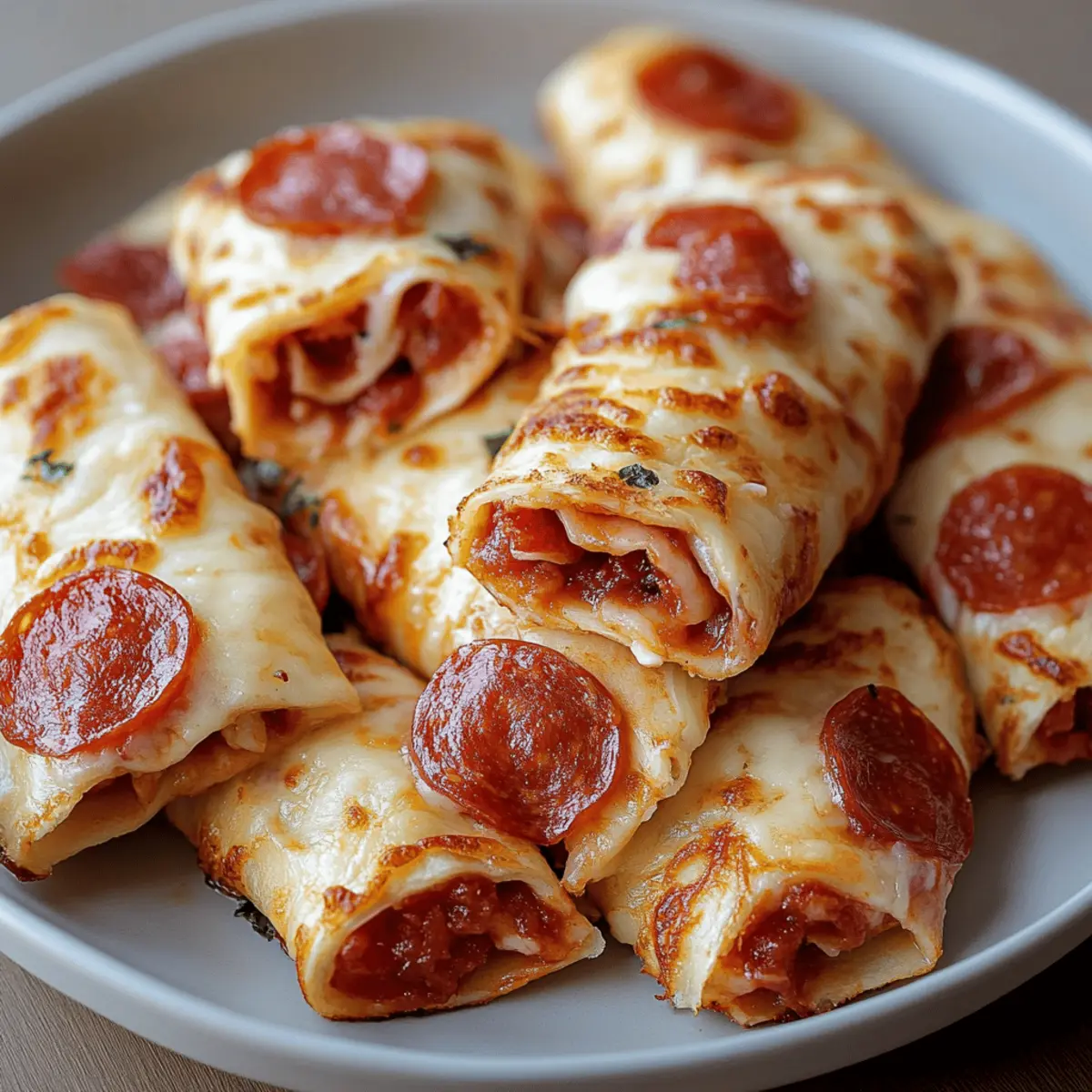 Cheesy Pepperoni Pizza Roll Ups