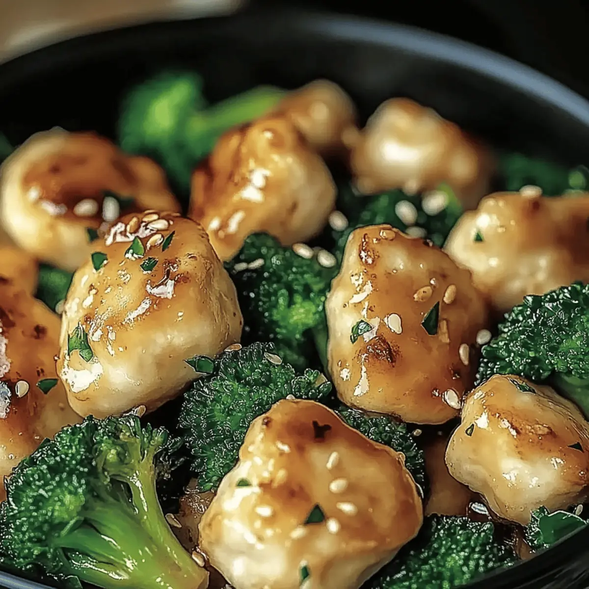 Garlic Chicken with Broccoli and Spinach